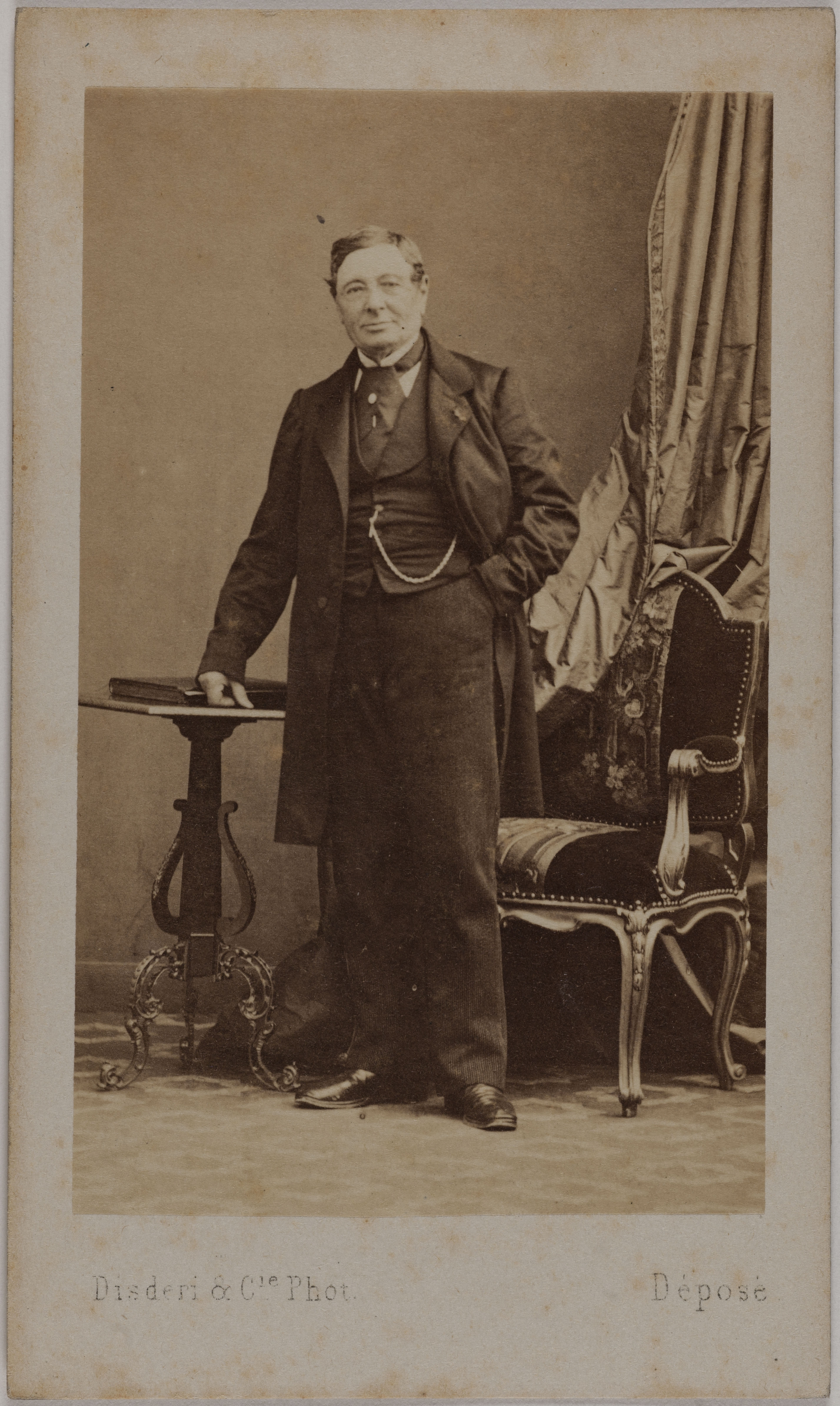 André-Adolphe-Eugène Disdéri, Portrait d'Etienne Ornal (1794-1872), (comique)