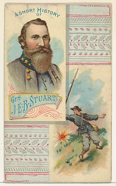 W. Duke, Sons & Co., A Short History: General James Ewell Brown Stuart, from the Histories of Generals series (N114) issued by W. Duke, Sons & Co. to promote Honest Long Cut Smoking and Chewing Tobacco