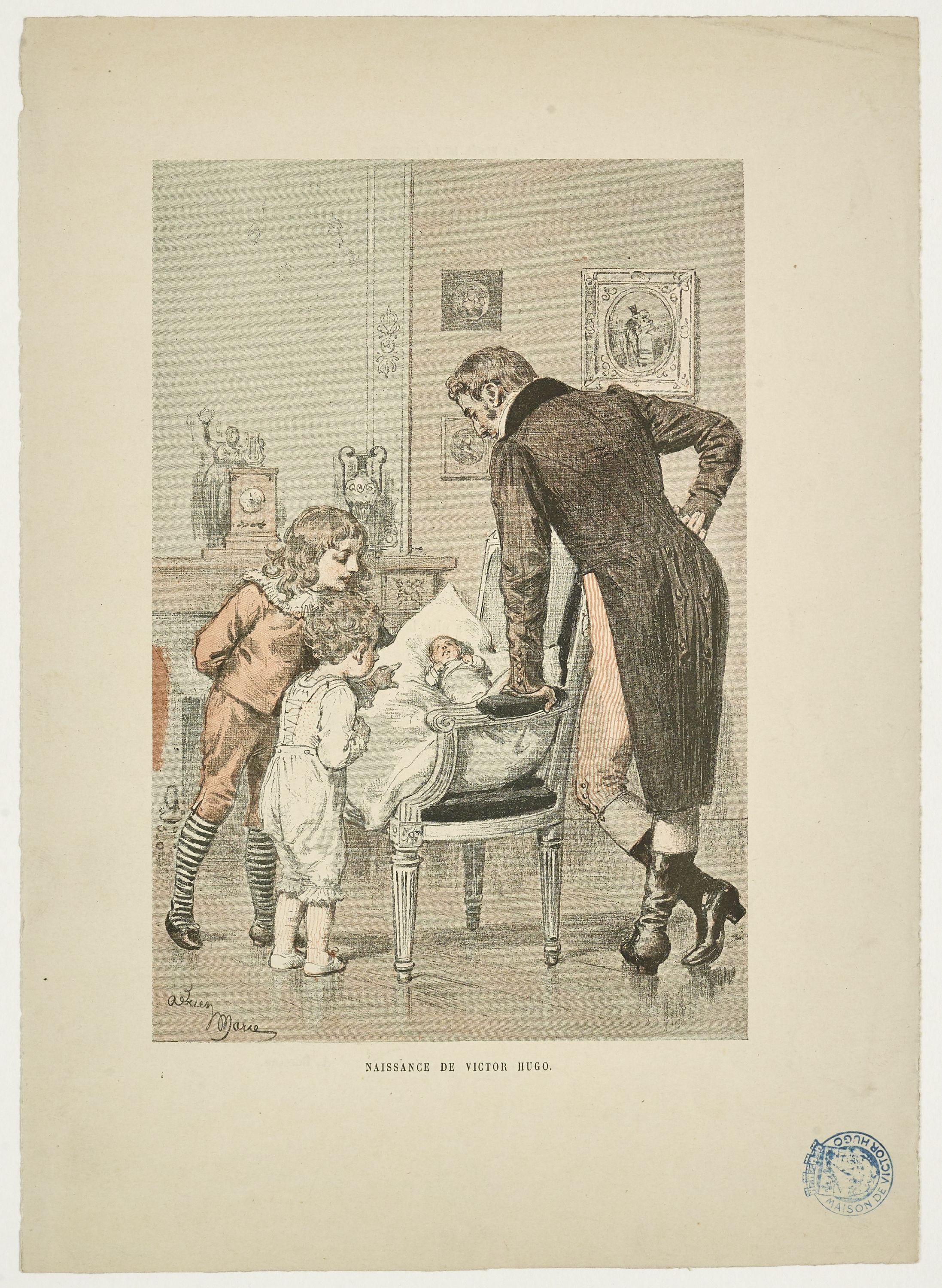 Adrien Emmanuel Marie, Naissance de Victor Hugo
