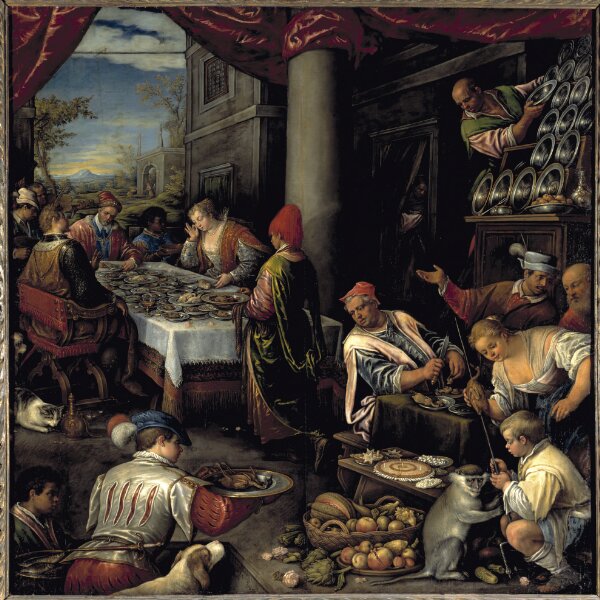 Leandro Bassano, Antonius och Kleopatras gästabud