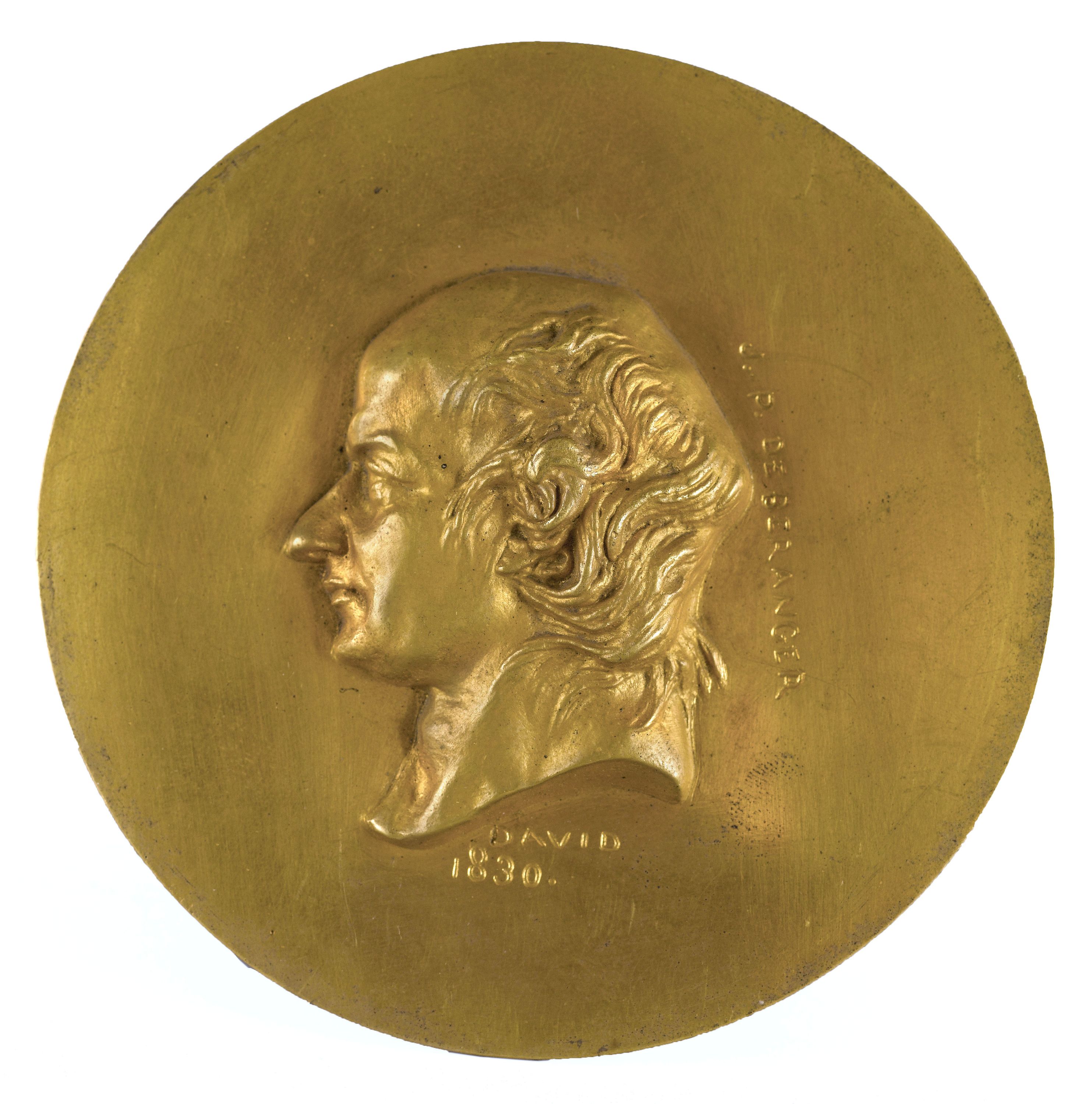 David d'Angers, Portrait de Pierre-Jean de Béranger (1780-1857), chansonnier