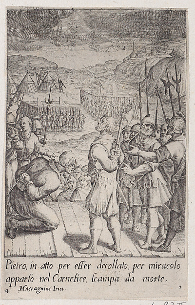 Jacques Callot, The Executioner, from Scelta d'Alcuni Miracoli e Grazie della Santissima Nunziata di Firenze (Selection of Some Miracles and Graces that Occurred in the Church of the Annunziata in Florence)