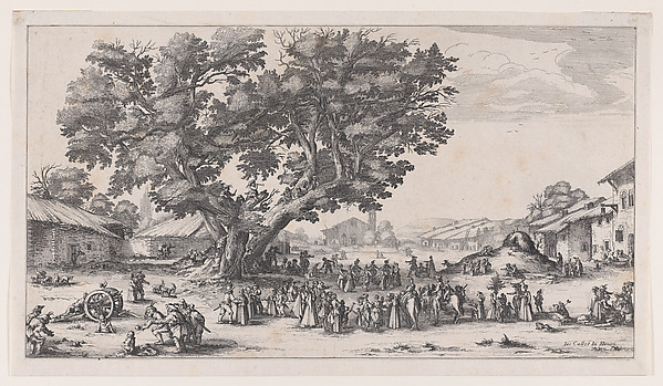 Anonymous, Reverse Copy of La Fiore de Gondreville pièce appelée aussi La Fête du Village, La Petite Foire, Le Bal Champêtre, Le Jeu de Boules (The Fair at Gondreville also called The Village Festival, The Little Fair, The Country Dance, The Game of Bowls)