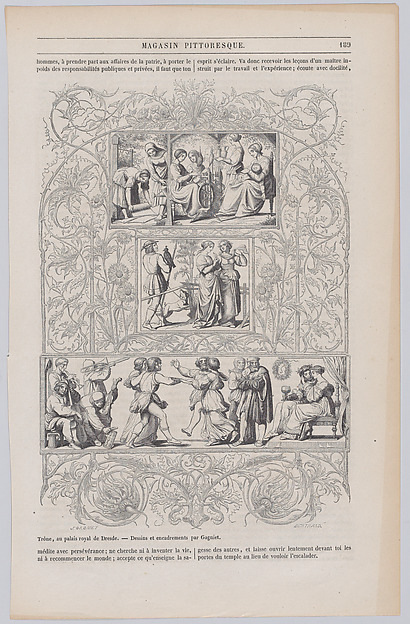 Anonymous, The Human Life by Bendemann, from "Le Magasin Pittoresque"