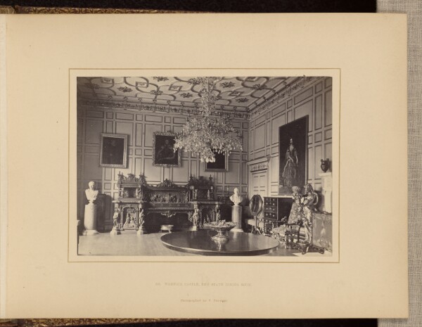 Francis Bedford, Warwick Castle, the State Dining Room