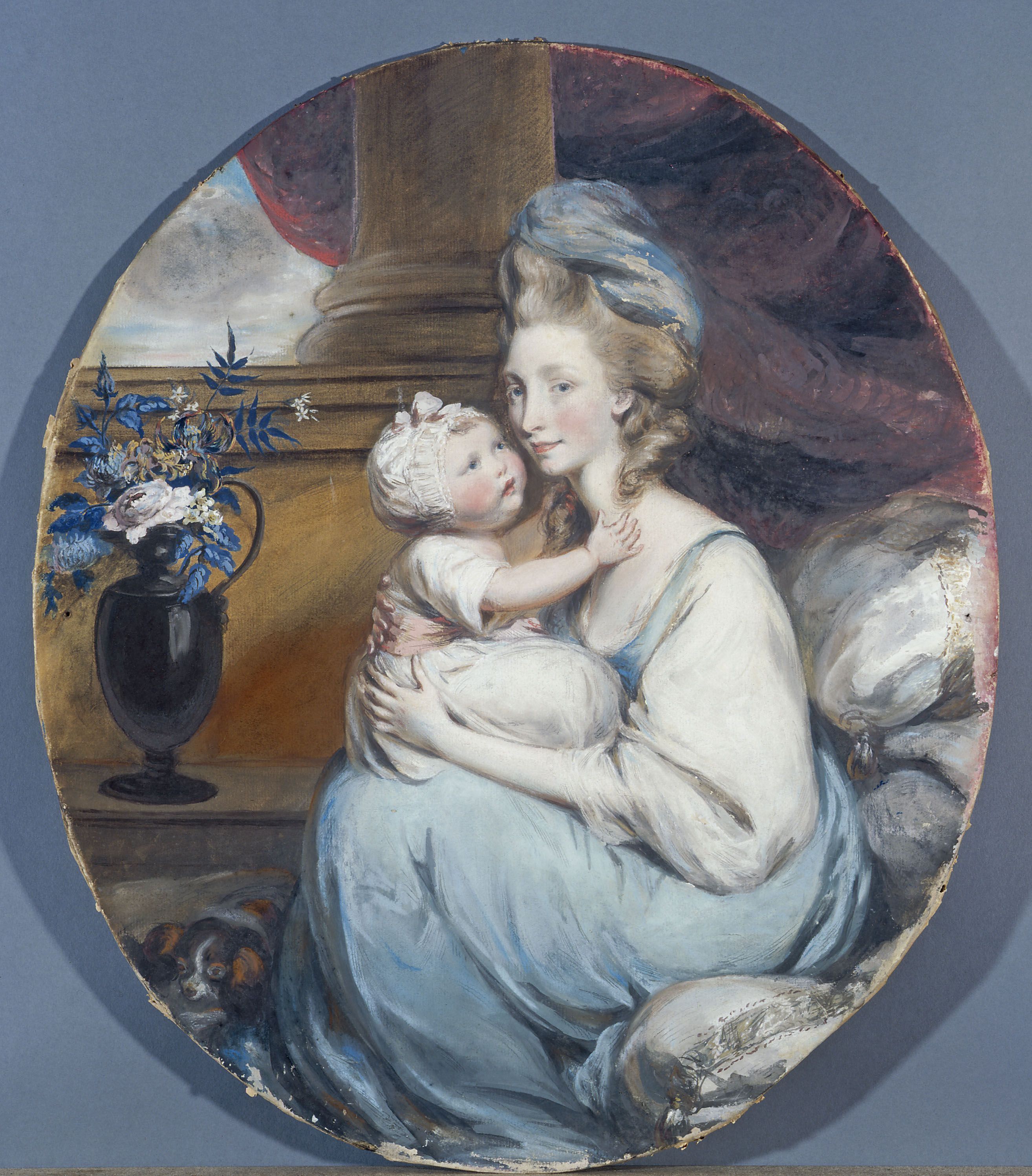 Daniel Gardner, Portrait d'Eleanor Eden, plus tard Lady Auckland, et de sa fille Eleanor Agnes, plus tard comtesse de Buckinghamshire
