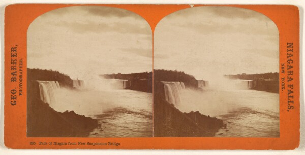 George Barker, Falls of Niagara from New Suspension Bridge