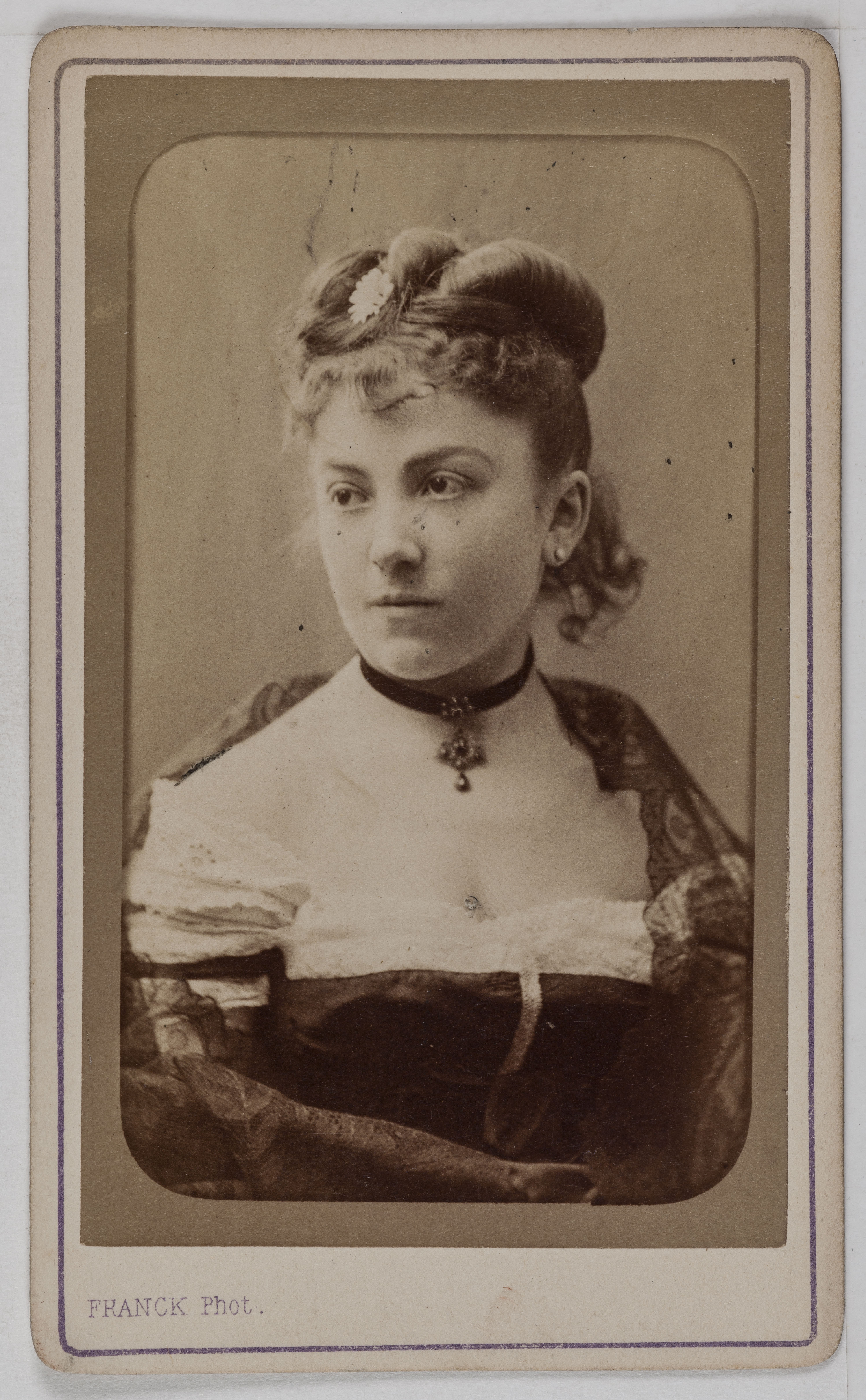 Franck, Portrait de Lucienne, (actrice)