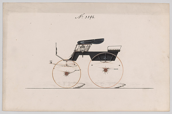 Brewster & Co., Design for Stanhope Phaeton, no. 3396