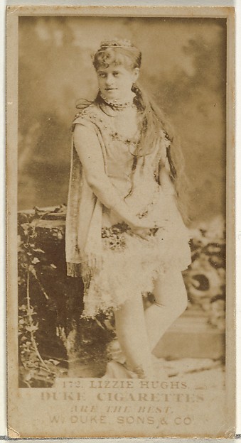 W. Duke, Sons & Co., Card Number 172, Lizzie Hughs, from the Actors and Actresses series (N145-7) issued by Duke Sons & Co. to promote Duke Cigarettes