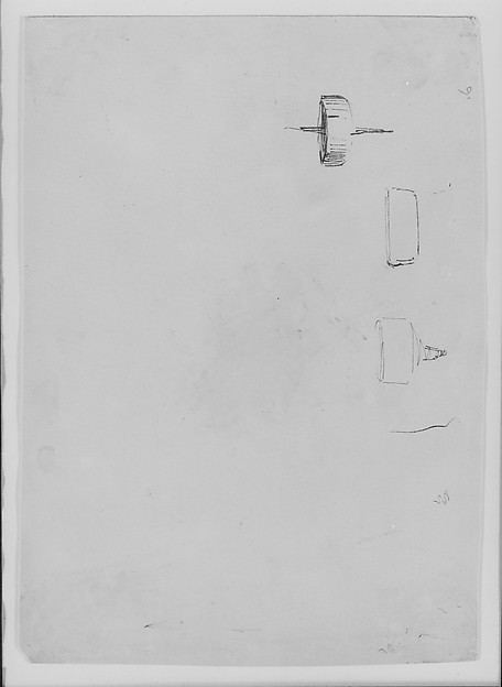 James McNeill Whistler, Sketches of Wheels, Drums (from Sketchbook)