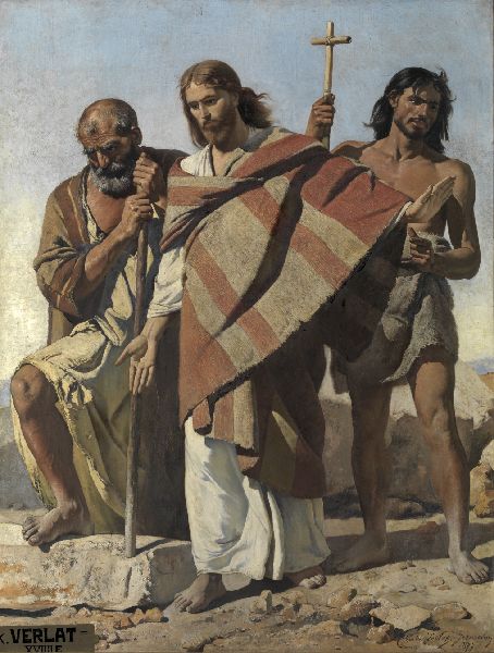 Charles Verlat, Jesus between Saint Peter and Saint John Baptist