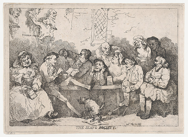 Thomas Rowlandson, The Slang Society