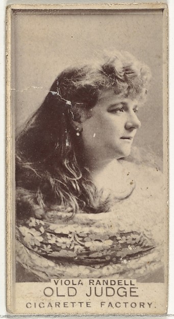 Goodwin & Company, Viola Randell, from the Actors and Actresses series (N171) for Old Judge Cigarettes