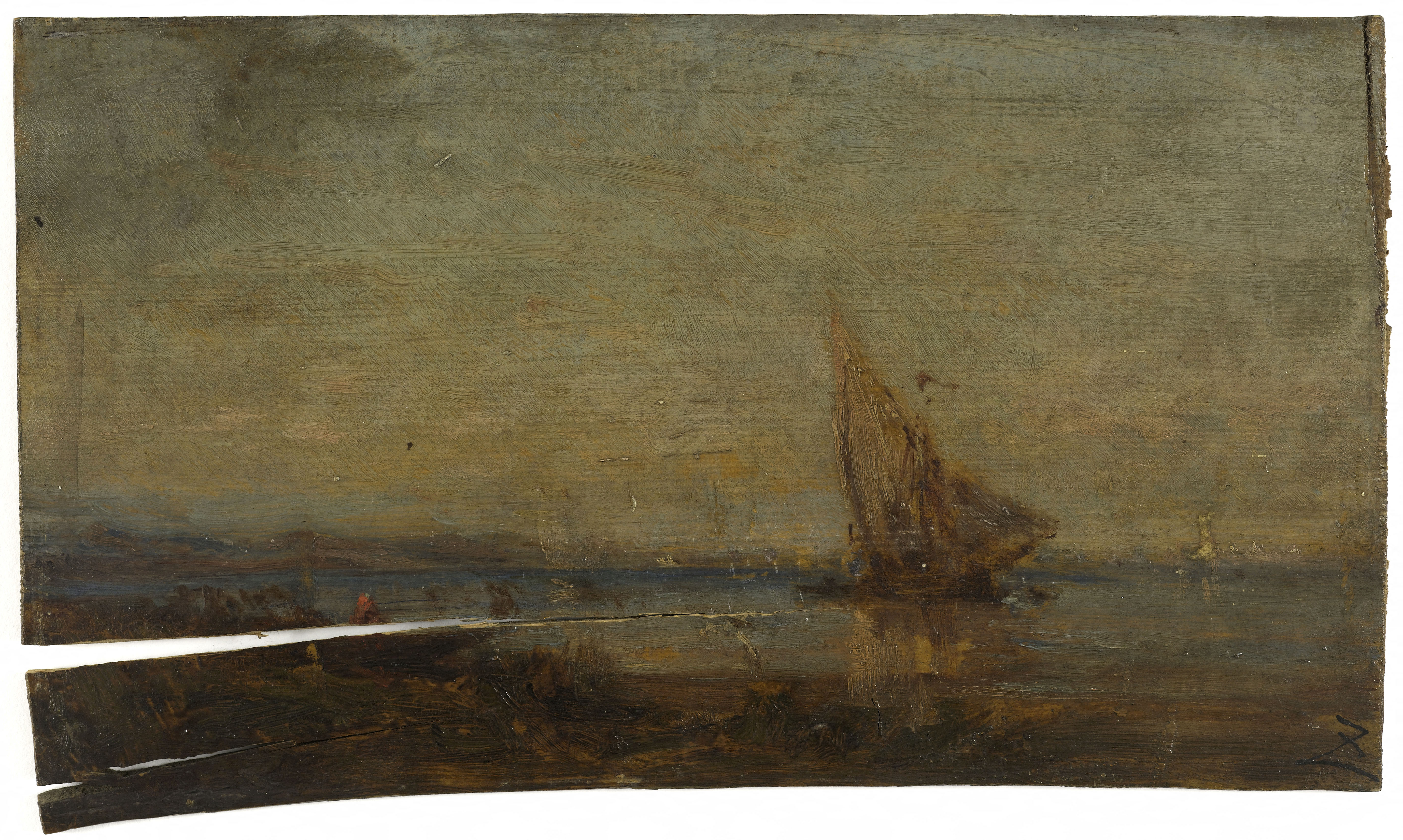 Félix Ziem, Devant Martigues, la voile jaune
