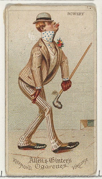 Allen & Ginter, Bowery, from World's Dudes series (N31) for Allen & Ginter Cigarettes