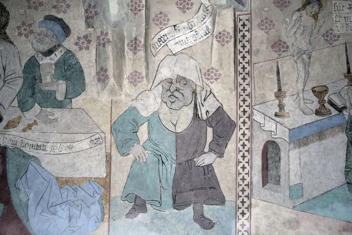 Bengt Backlund, Lime painting in Husby-Sjutolfts Church, Uppland 2009