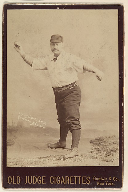 Goodwin & Company, Henderson, Pitcher, Pittsburgh, from the series Old Judge Cigarettes