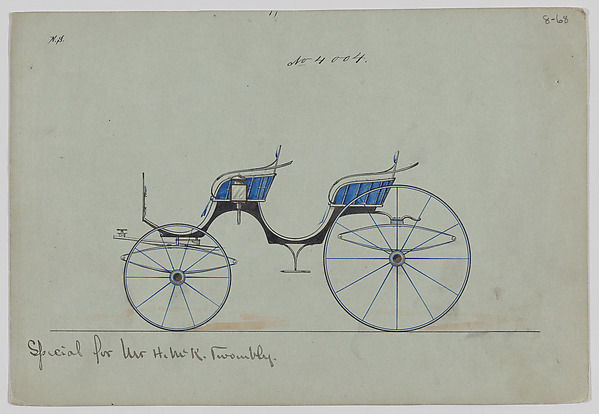 Brewster & Co., Design for 4 seat Phaeton, no top, no. 4004