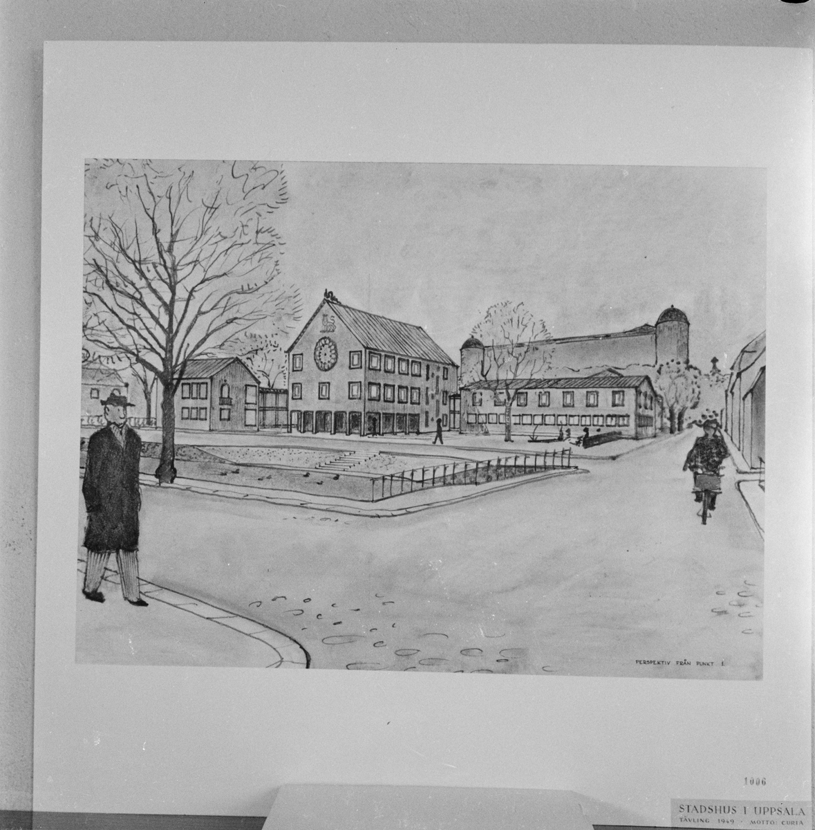 Uppsala-Bild, Arkitekttävling för stadshus, Uppsala 1949