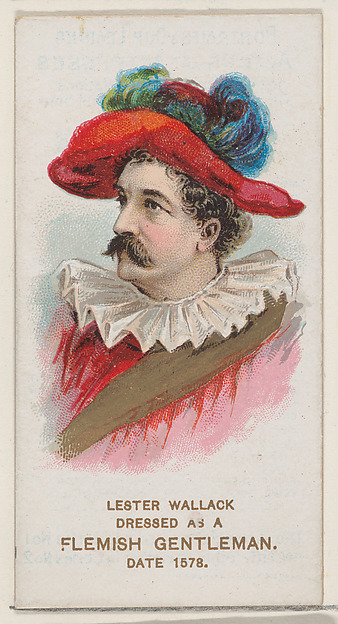 W. Duke, Sons & Co., Lester Wallack Dressed as a Flemish Gentleman of 1578, from the set Actors and Actresses, First Series (N70) for Duke brand cigarettes