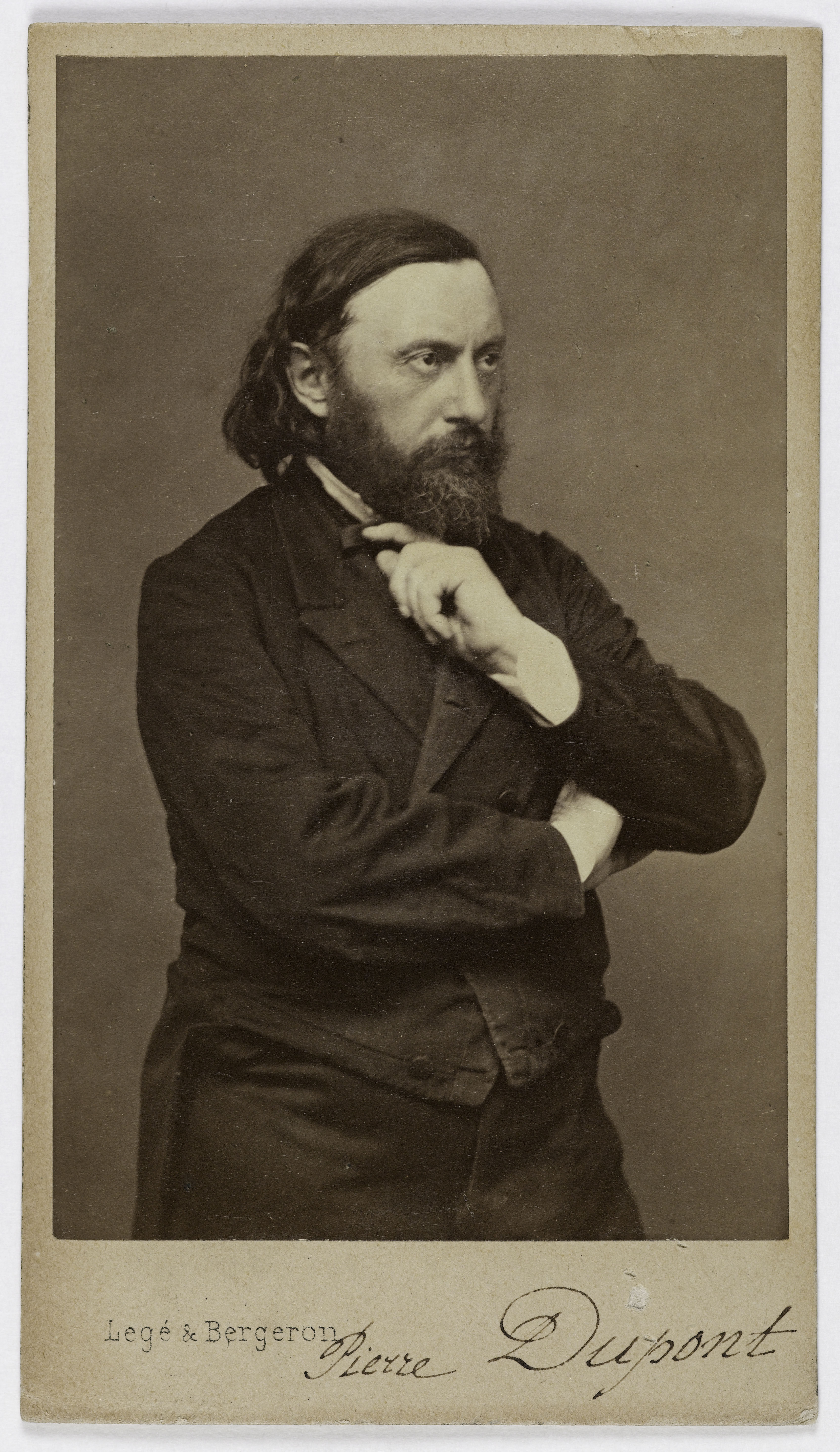 Carjat & Cie, Portrait de Pierre Dupont (1821-1870), (chansonnier)