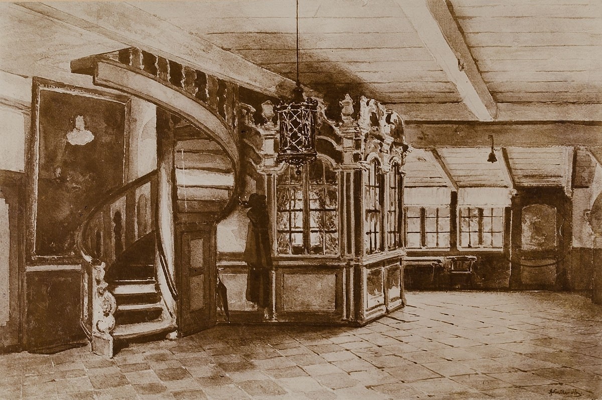 Rudolph Dührkoop, Blick in eine Diele