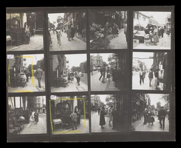 Hardy, Bert, Contact sheet - Chelsea