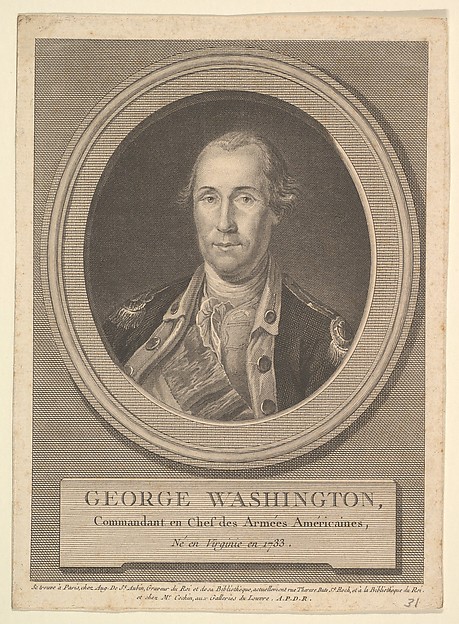 Augustin de Saint-Aubin, Portrait of George Washington