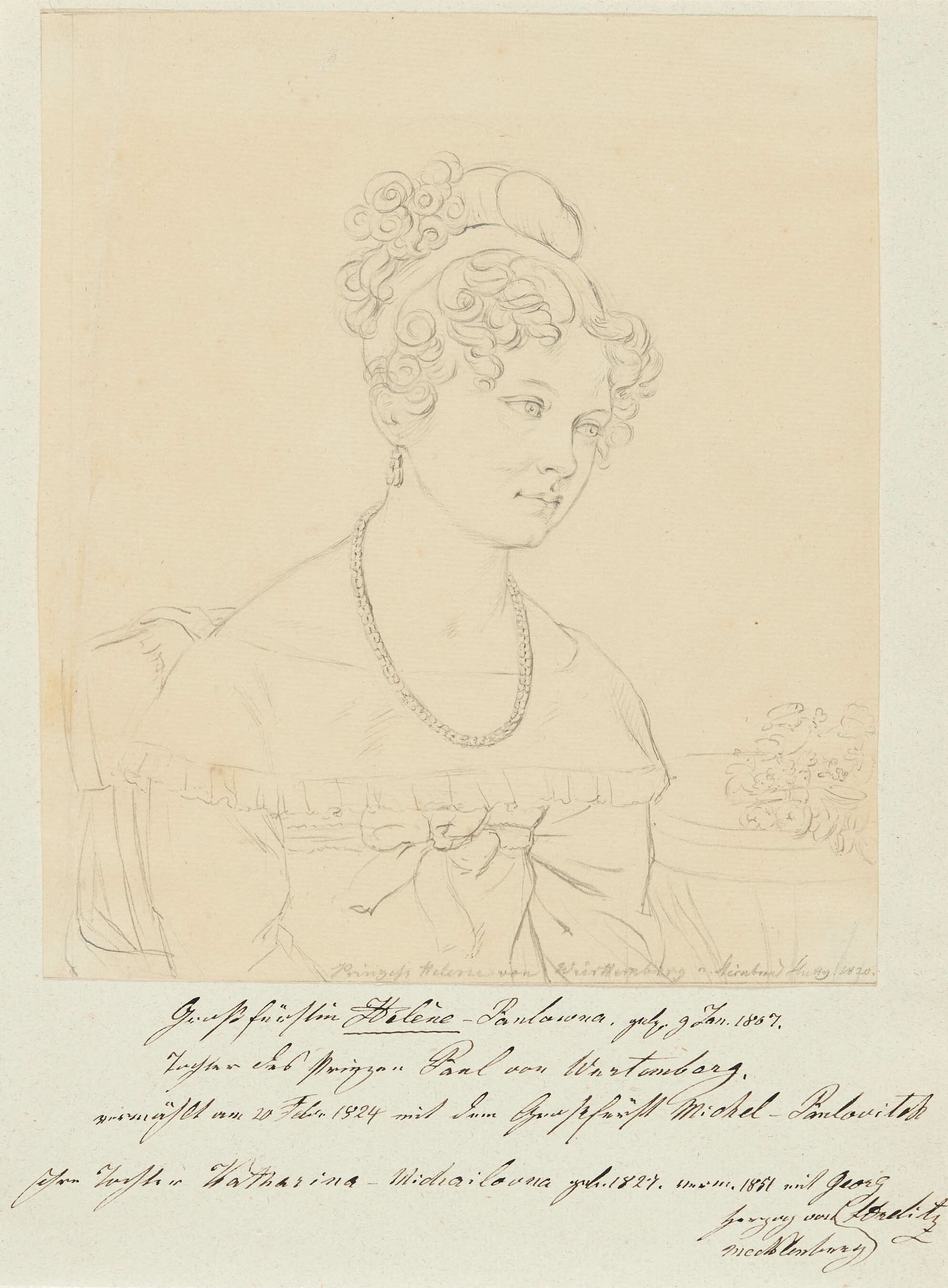 Franz Seraph Stirnbrand, Bildnis Prinzessin Friederike Charlotte Marie von Württemberg