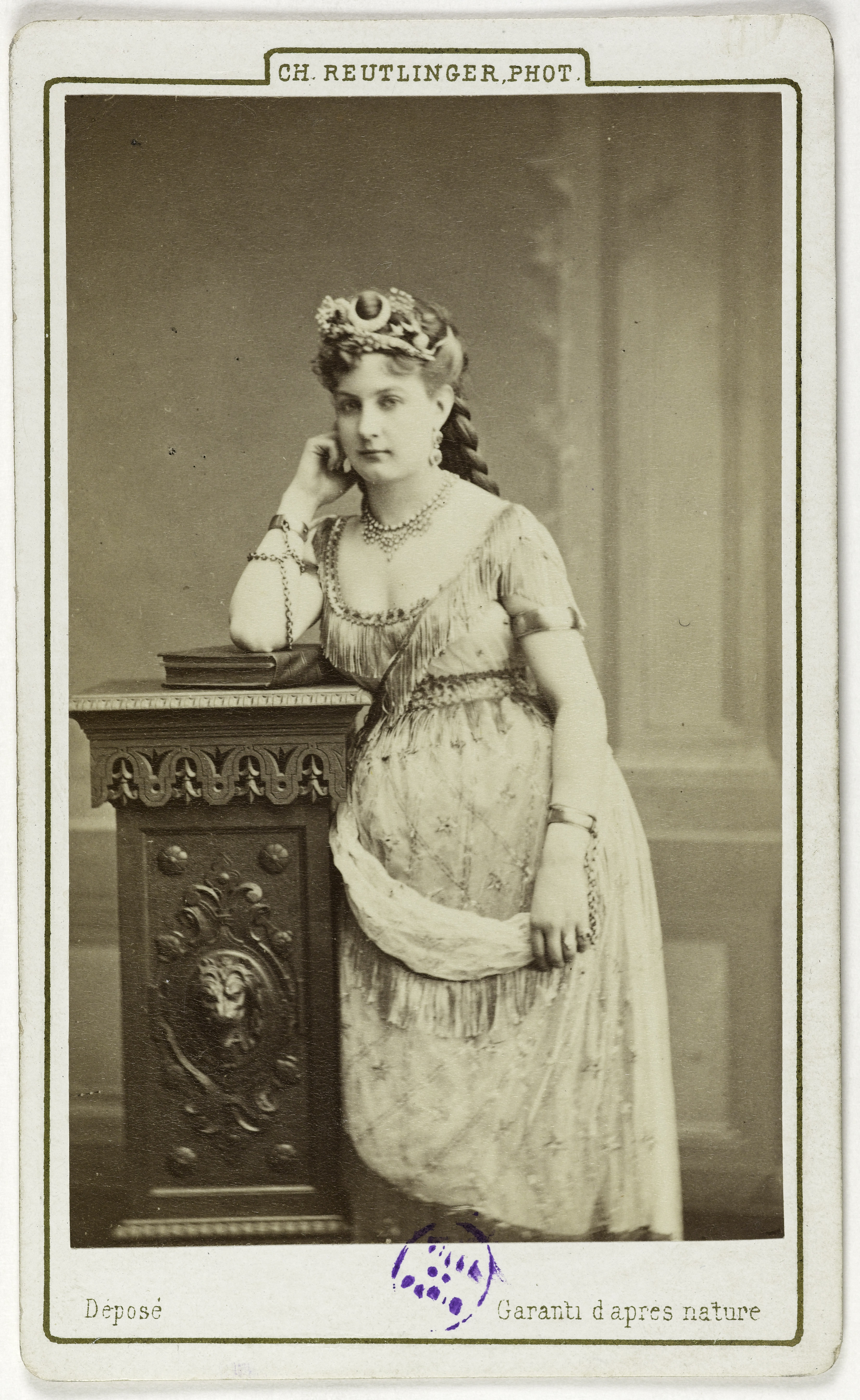 Charles Reutlinger, Portrait de Latour Amélie, (Julie Lieutet, dite), (actrice)
