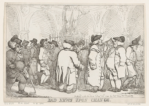 Thomas Rowlandson, Bad News Upon Change