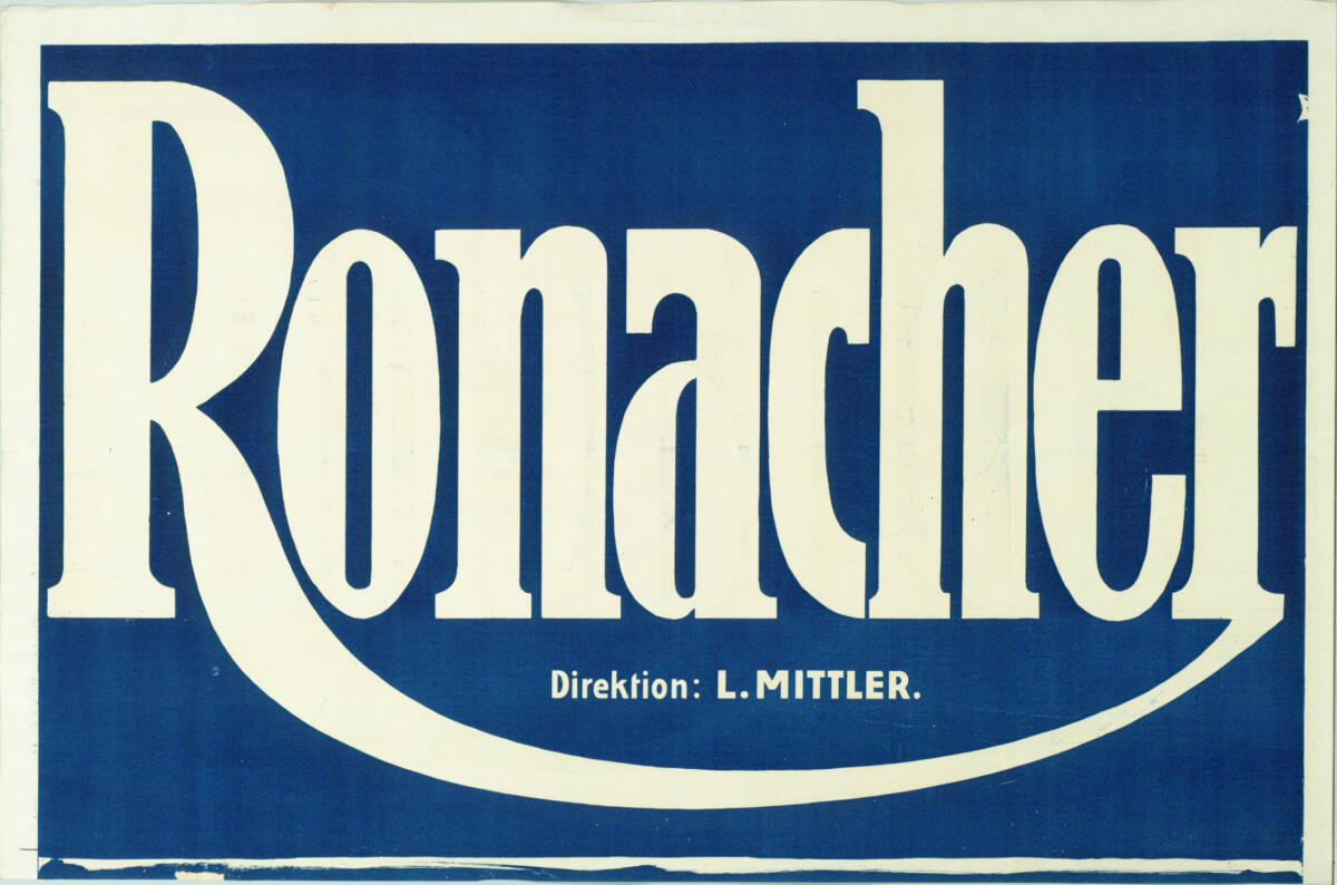 Anonym, Ronacher; Direktion: L. MITTLER.