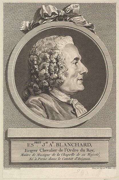 Augustin de Saint-Aubin, Portrait of Esprit-Joseph-Antoine Blanchard