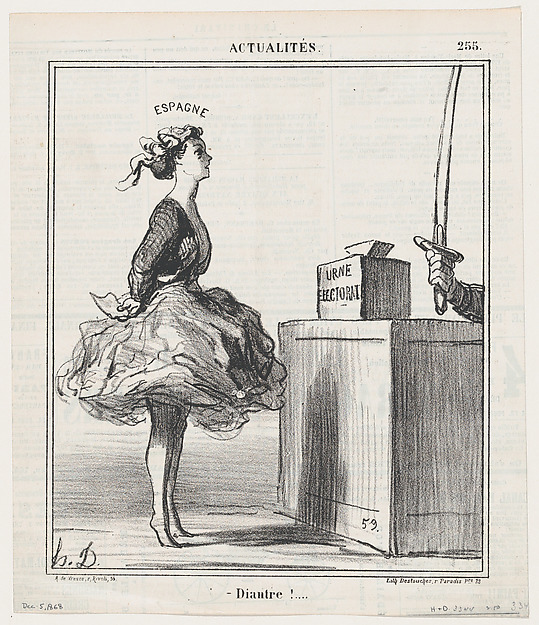 Honoré Daumier, Damnation!..., from "News of the Day"