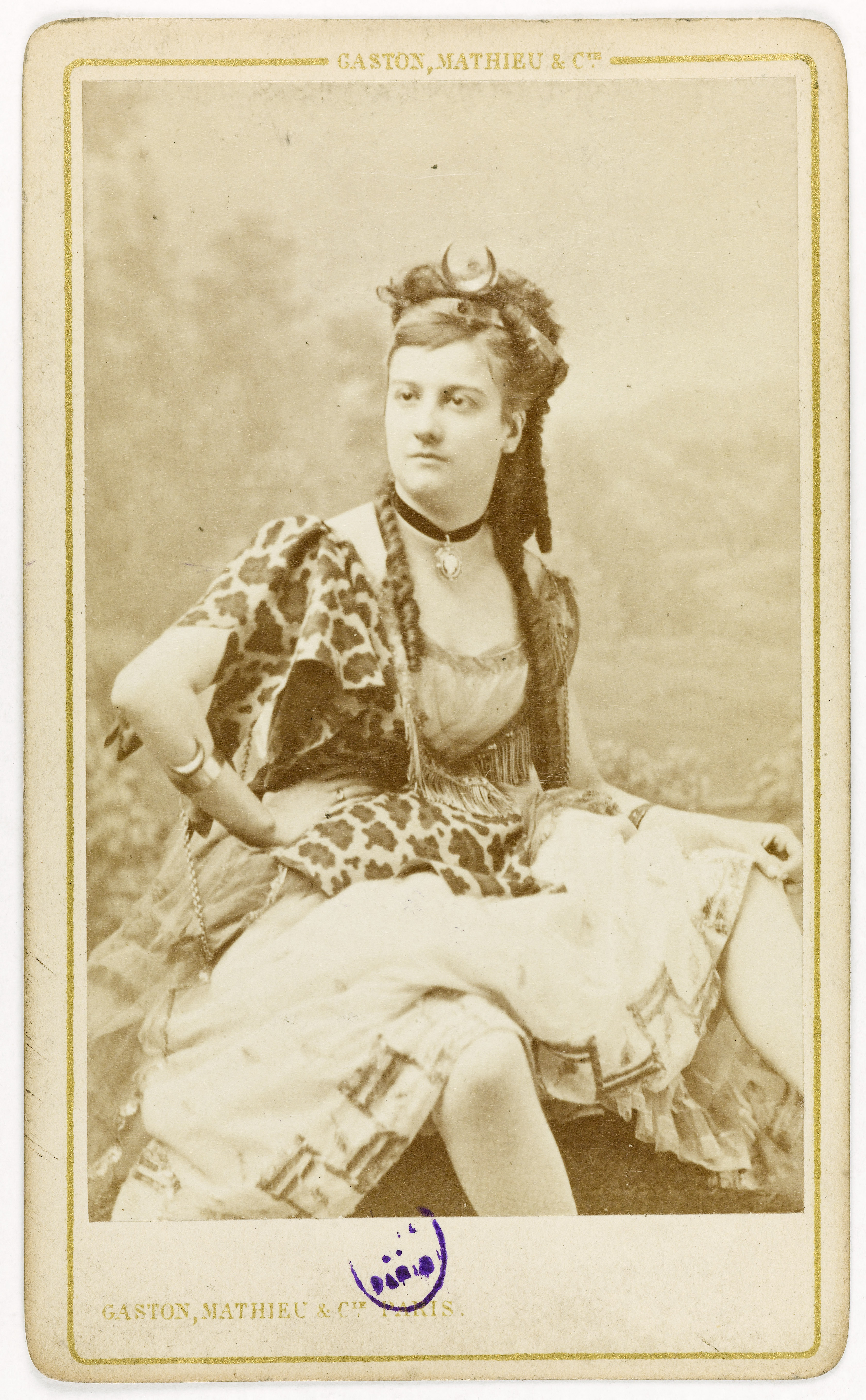 Mathieu & Cie Gaston, Portrait de Rose Thé, (18-1912), (danseuse, actrice)
