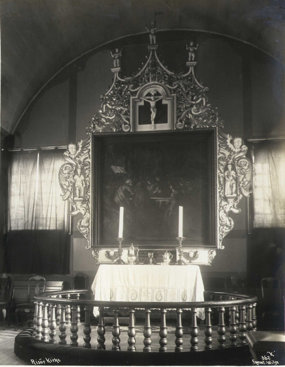 Anders Beer Wilse, Alter og altertavle, Risør kirke, Risør, Aust-Agder.