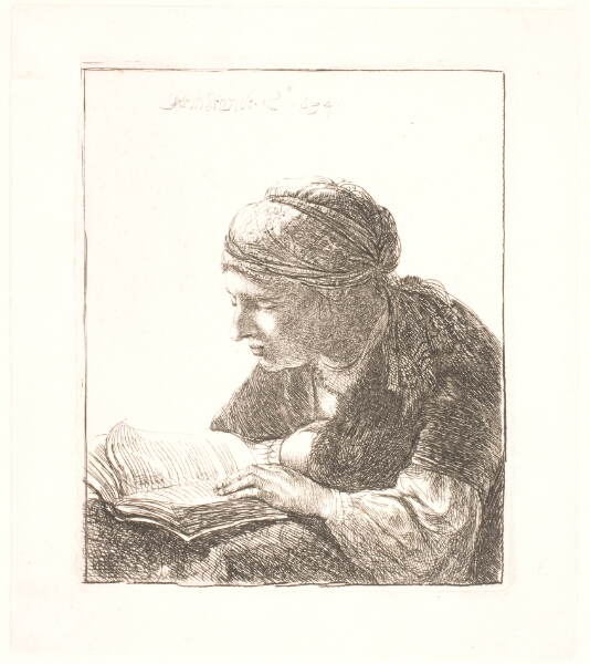 Rembrandt van Rijn, Læsende kvinde