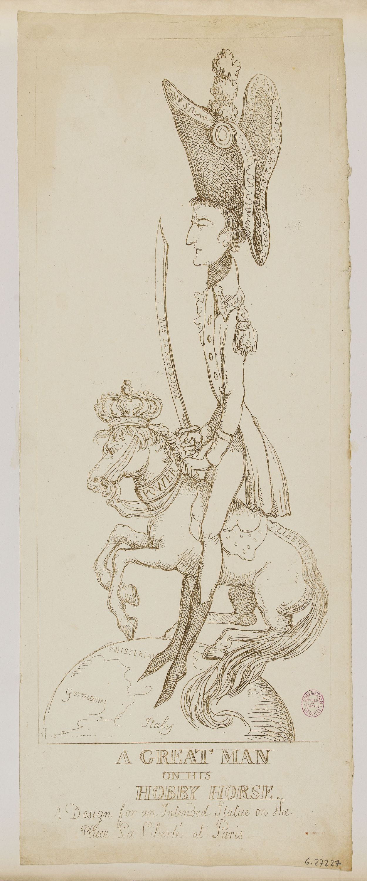 Anonyme, A great Man / on his / Hobby Horse