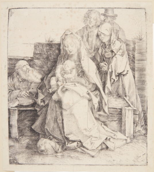 Albrecht Dürer, Den hellige familie, seks personer