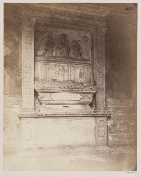Parker, John Henry, Tomb of Cardinal Terrici in the Cloister of the Monastery della Minerva, A.D. 1428