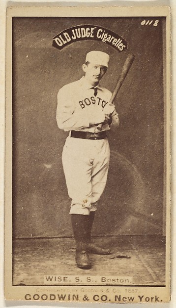 Goodwin & Company, Wise, Shortstop, Boston, from the Old Judge series (N172) for Old Judge Cigarettes