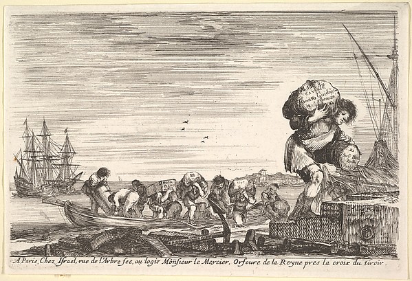 Stefano della Bella, Title Page, from "Views of seaports" (Vues de ports de mar)
