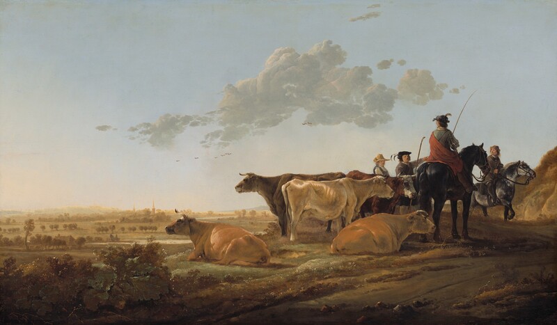 Aelbert Cuyp, Landscape with Herdsmen