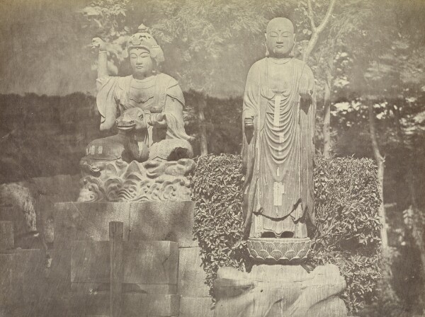 Felice Beato, Male and Female Idols of the Temple of Athangayama