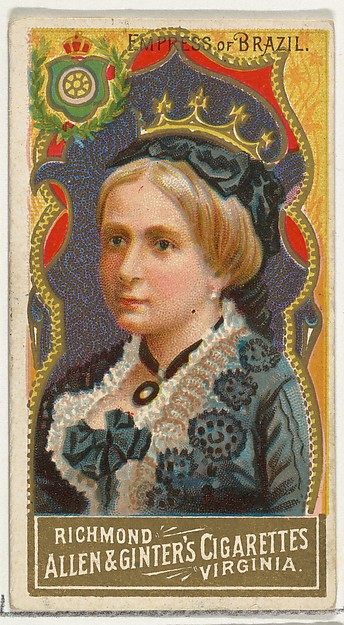 Allen & Ginter, Empress of Brazil, from World's Sovereigns series (N34) for Allen & Ginter Cigarettes