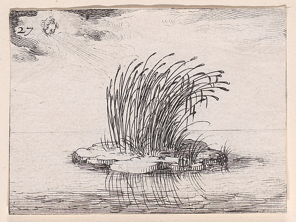 Jacques Callot, Les Roseaux et Le Vent (The Reed and The Wind), plate 27 from "Lux Claustri ou La Lumière du Cloitre" (The Light of the Cloisters)
