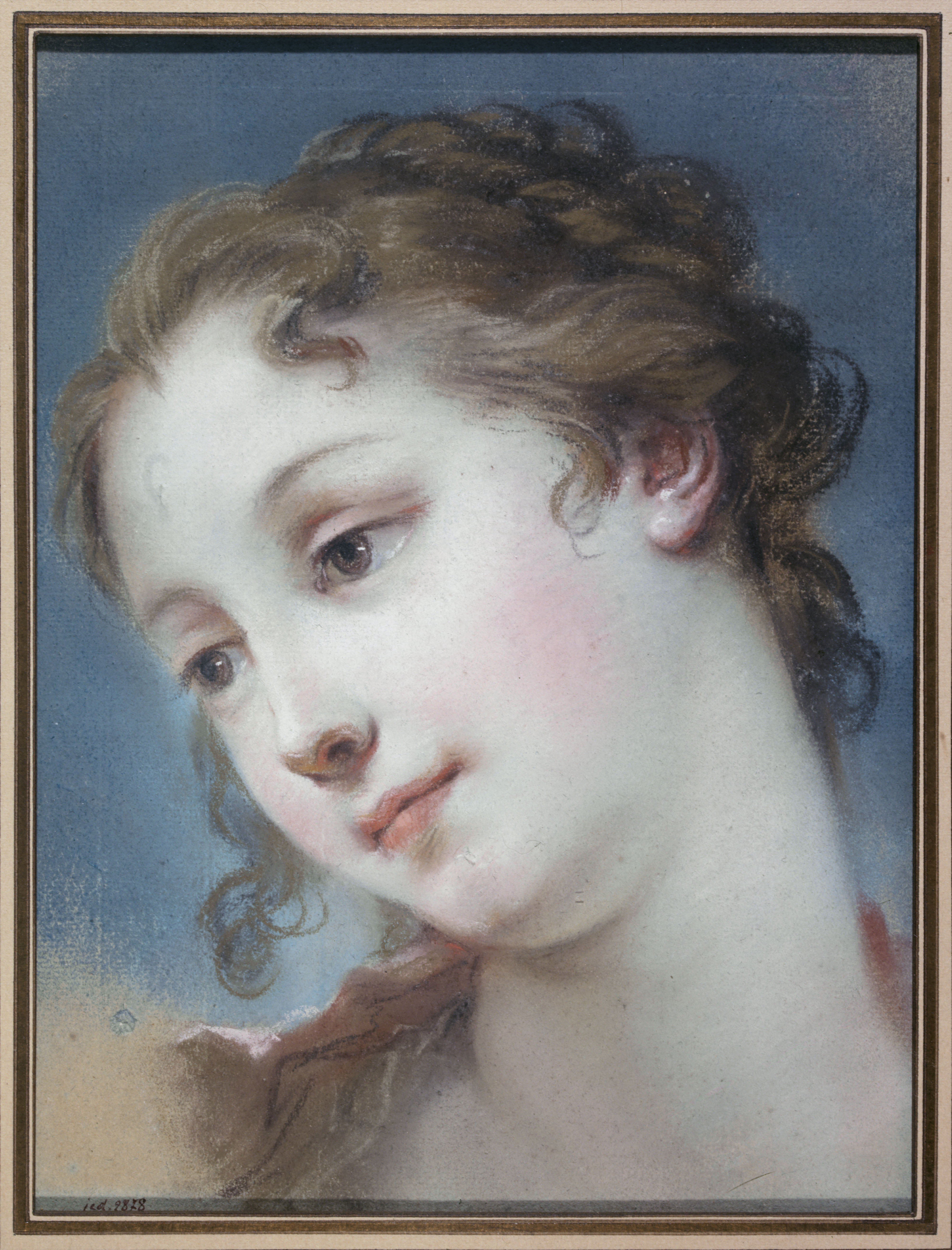 Anonyme, Etude de tête de jeune fille