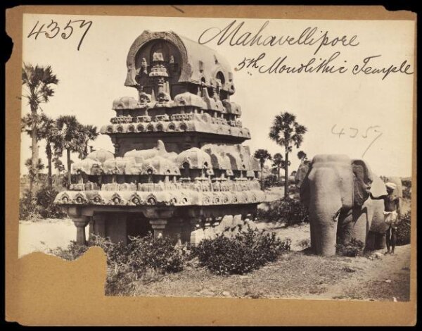 Francis Frith, Mahavellipore.  5th Monolithic Temple