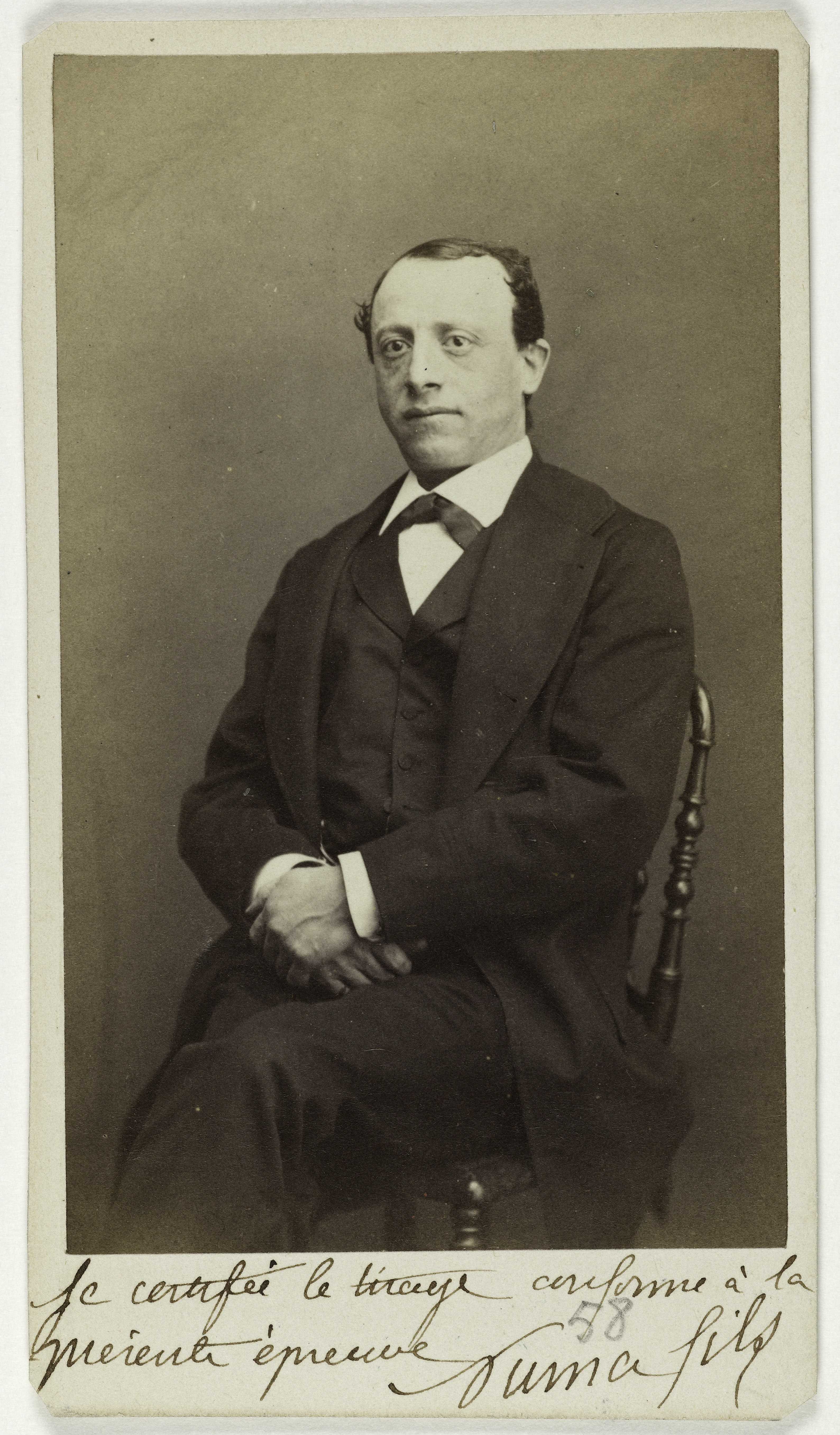 Numa Fils, Portrait de Ed. Hamburger, (mort en 1886), acteur